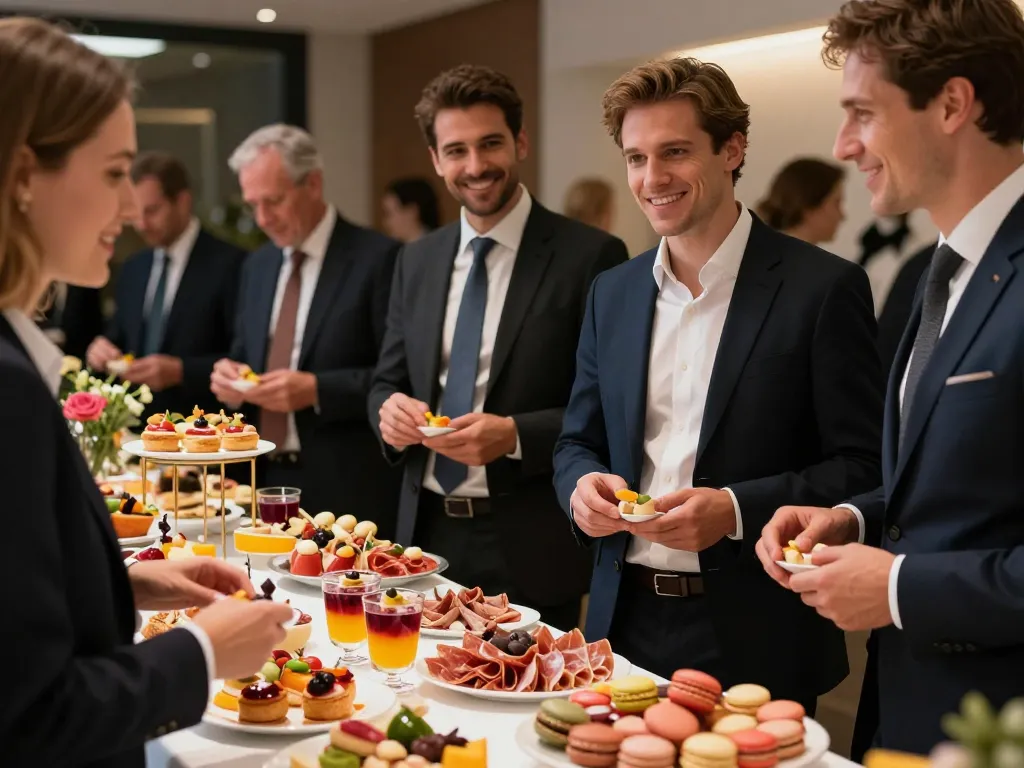 Buffet coloré événement