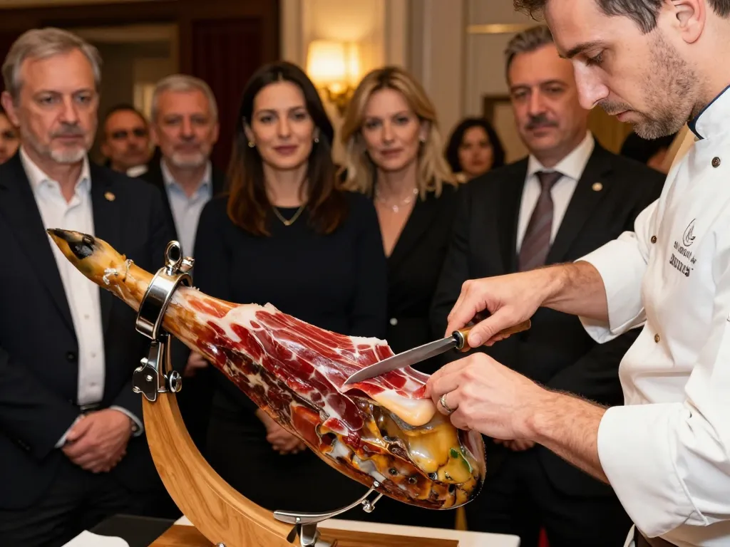 Atelier découpe de jambon ibérique en direct