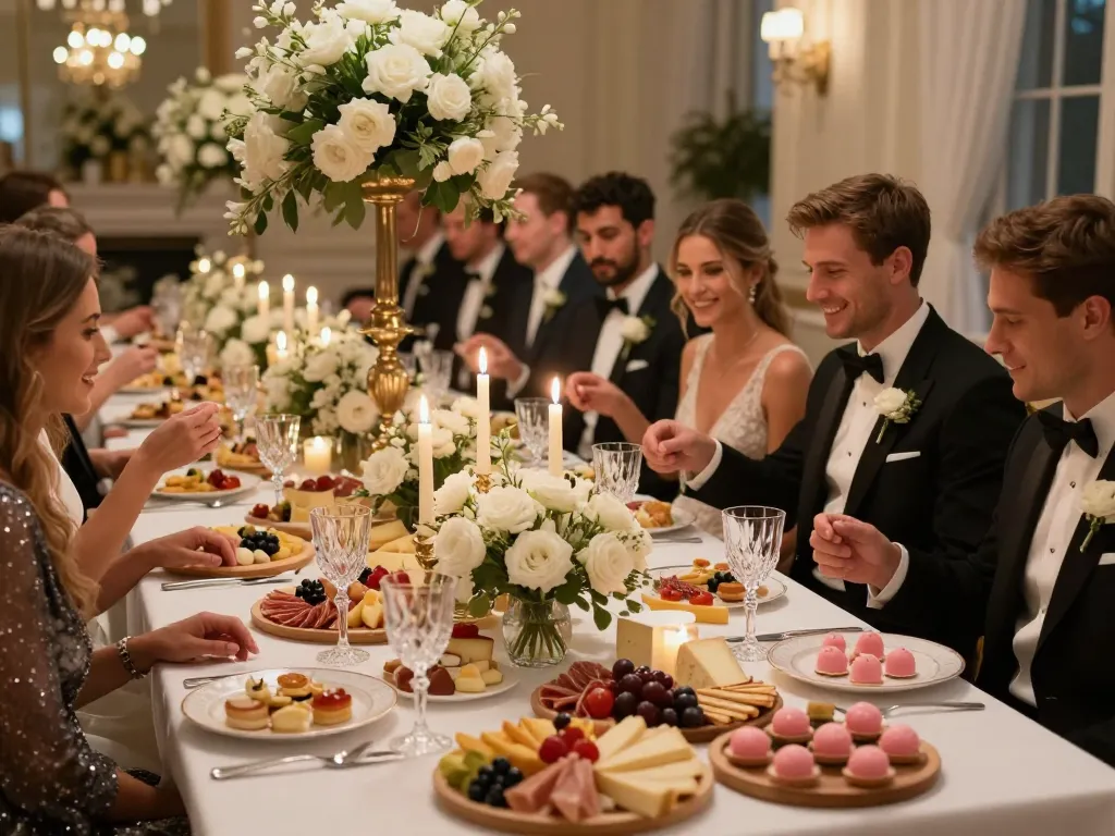 Buffet décoré mariage
